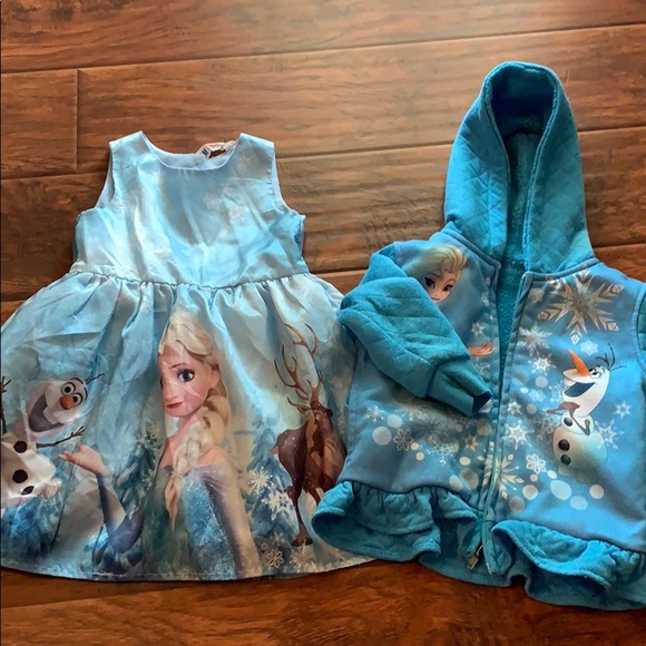 H&M Other - 2T Frozen bundle. Dress and hooded sweatshirt